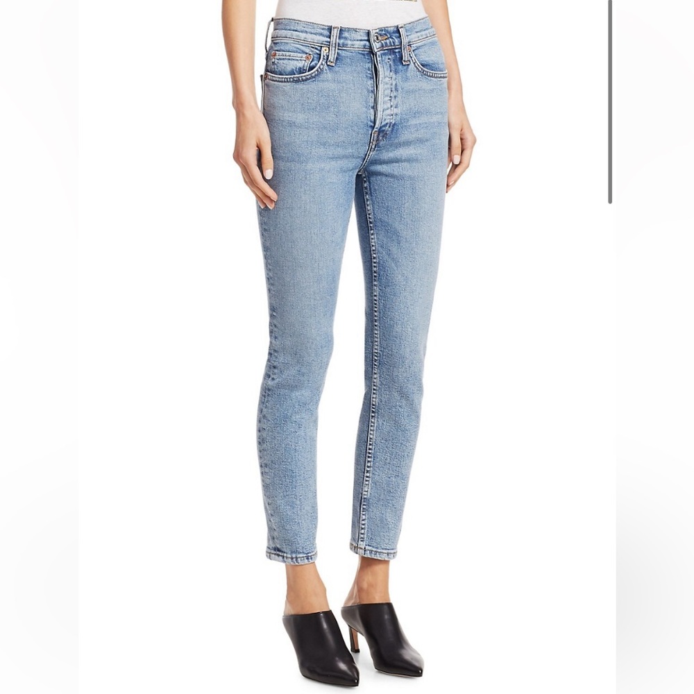 Re/done High-Rise Ankle Crop Comfort Stretch